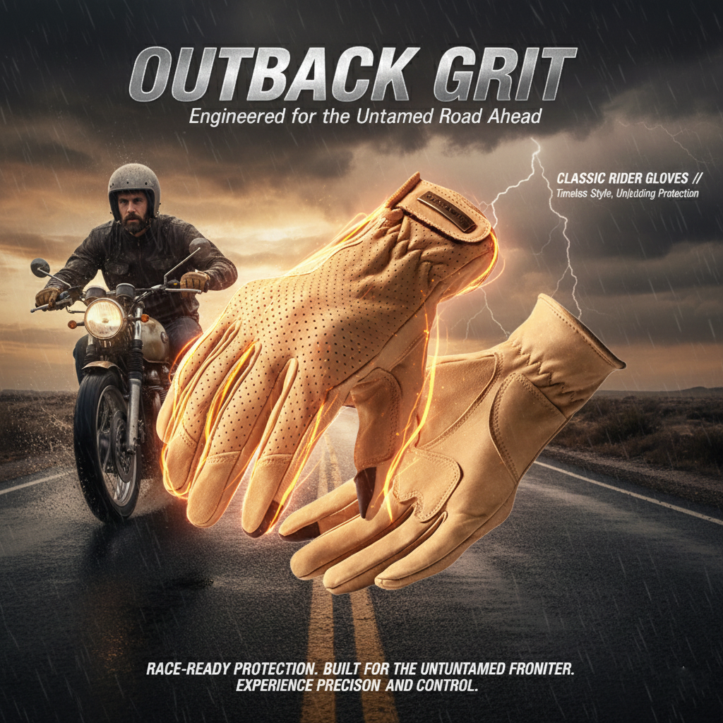 V7 Motorcycle Riding Gloves